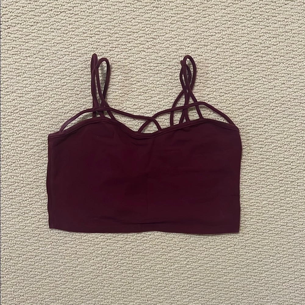 Urban | Burgundy Strappy Crop Top
